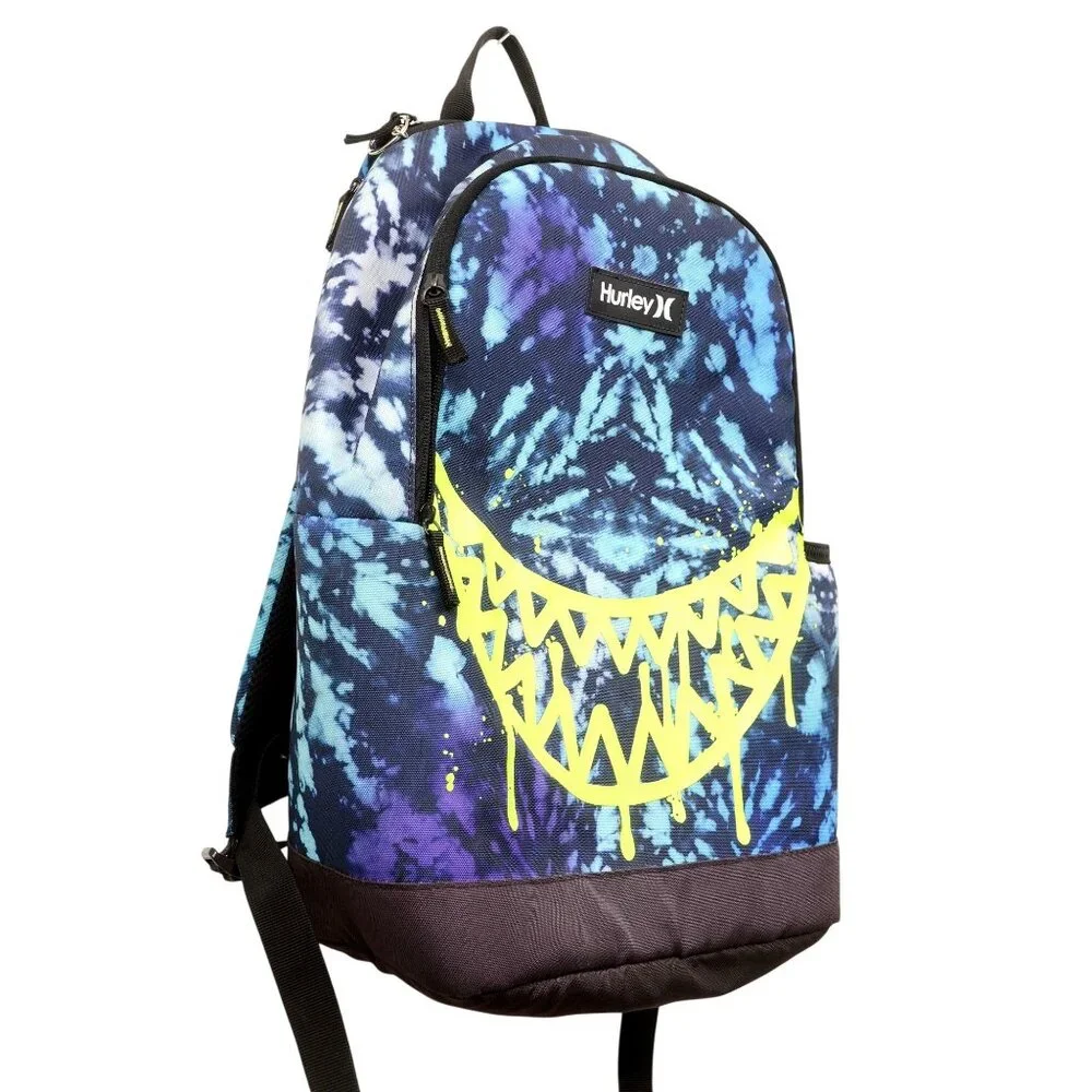 Hurley Adults' One and Only Graphic Backpack, Blue Lazer School Bag Daypack